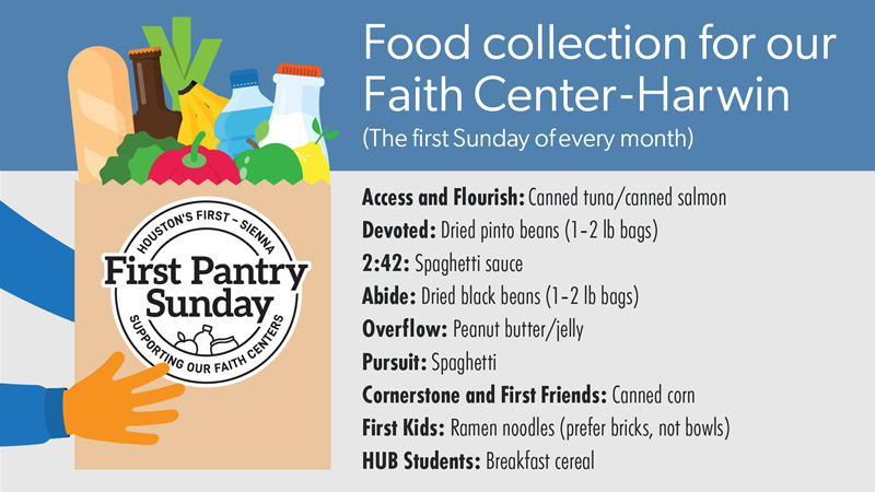 Houston's First Events | First Pantry Sundays
