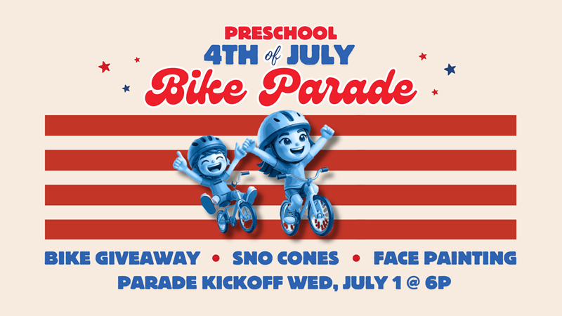 Houston's First Events | Preschool 4th of July Bike Parade