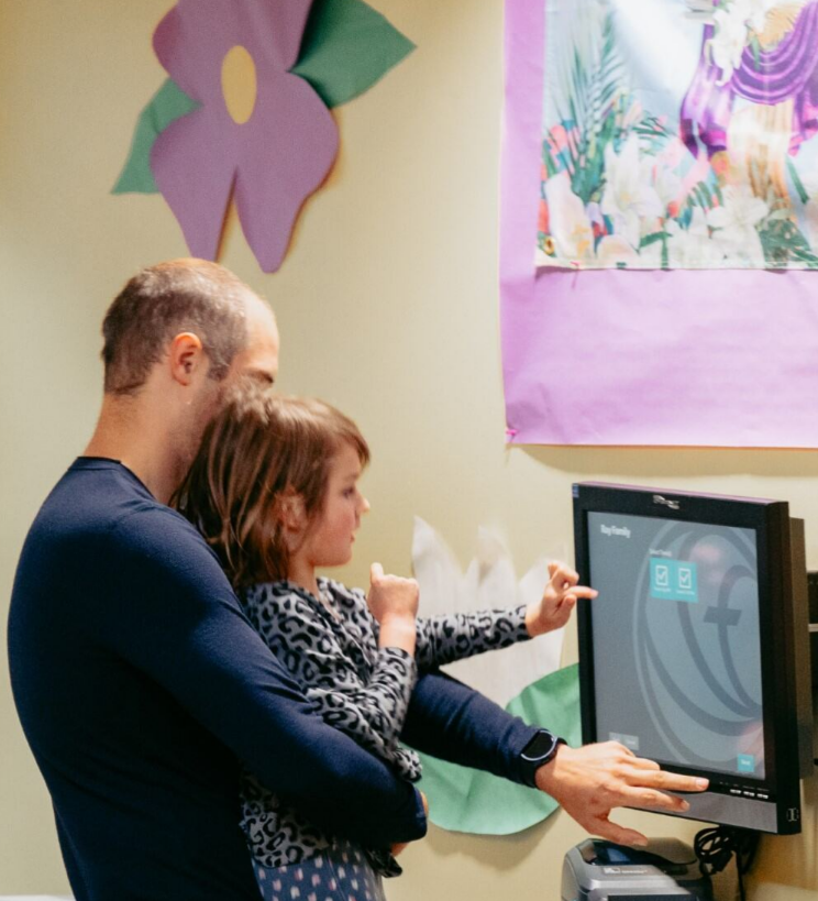 image of kids checkin